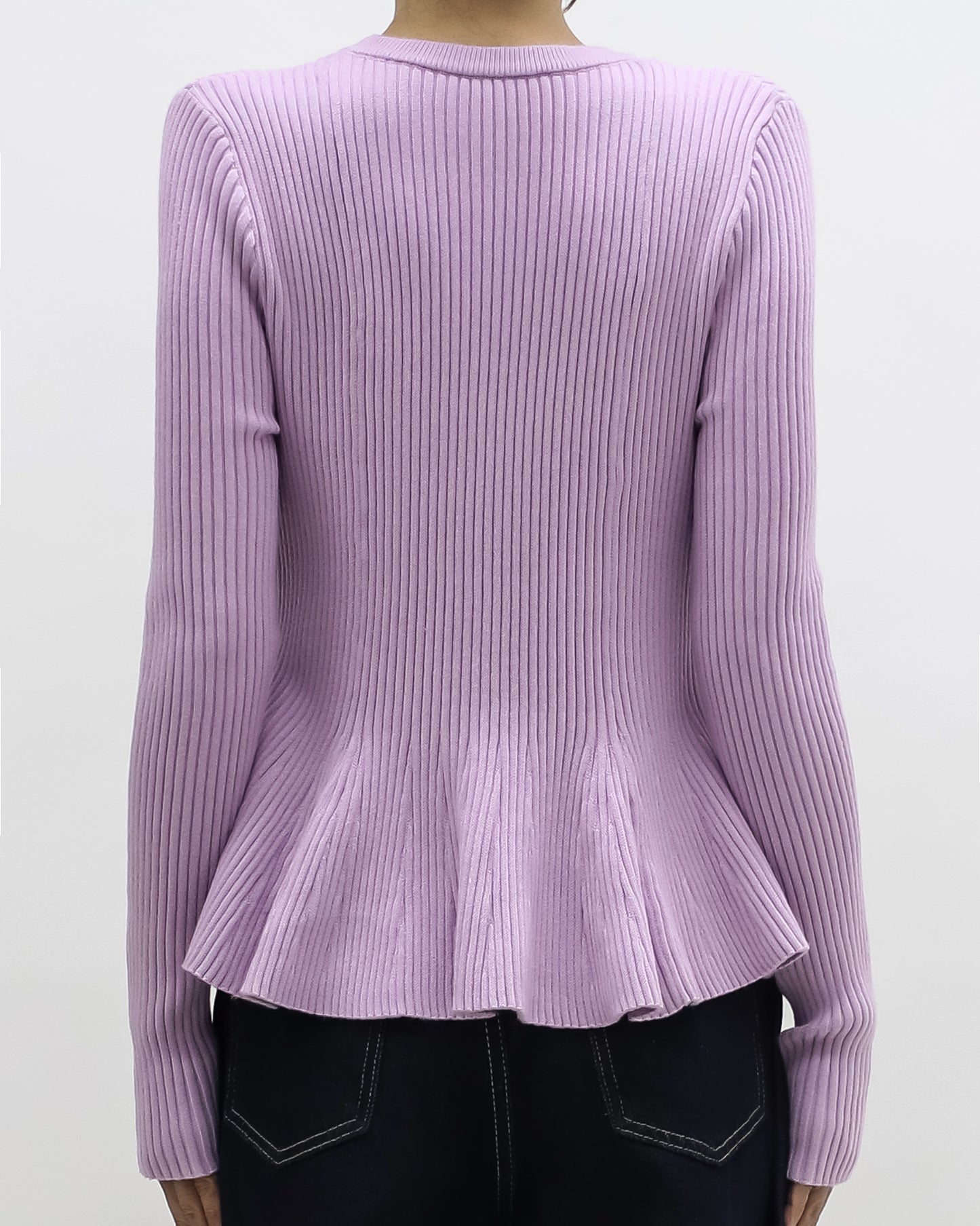 lilac flare knitted top *pre-order*