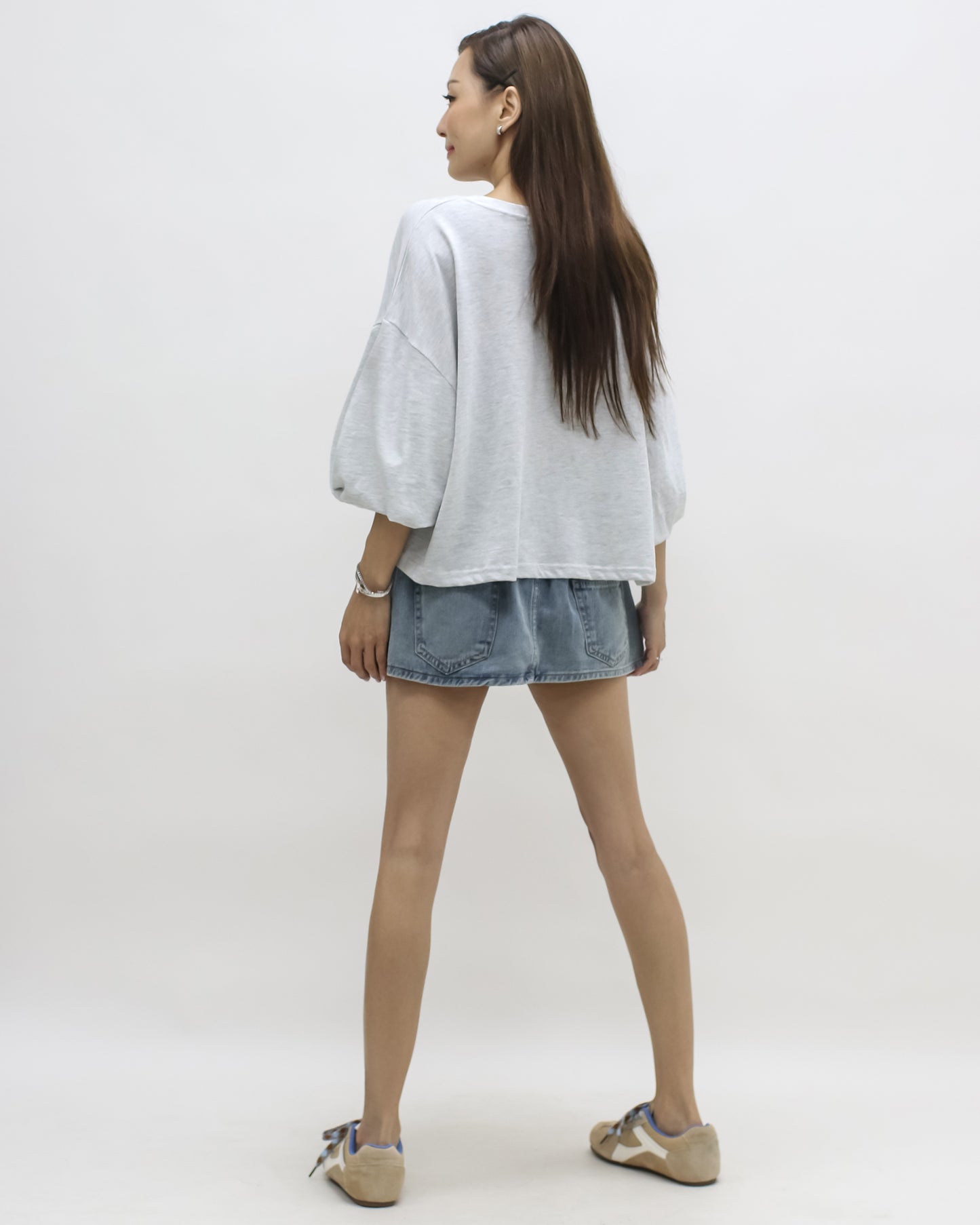 denim mini skort *pre-order*
