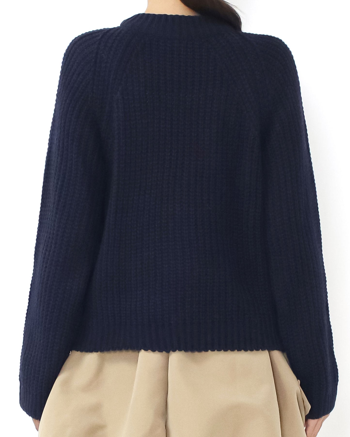 navy cage knitted cardigan *pre-order*