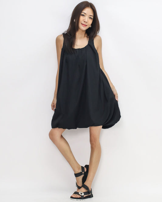 black puff hem vest dress *pre-order*