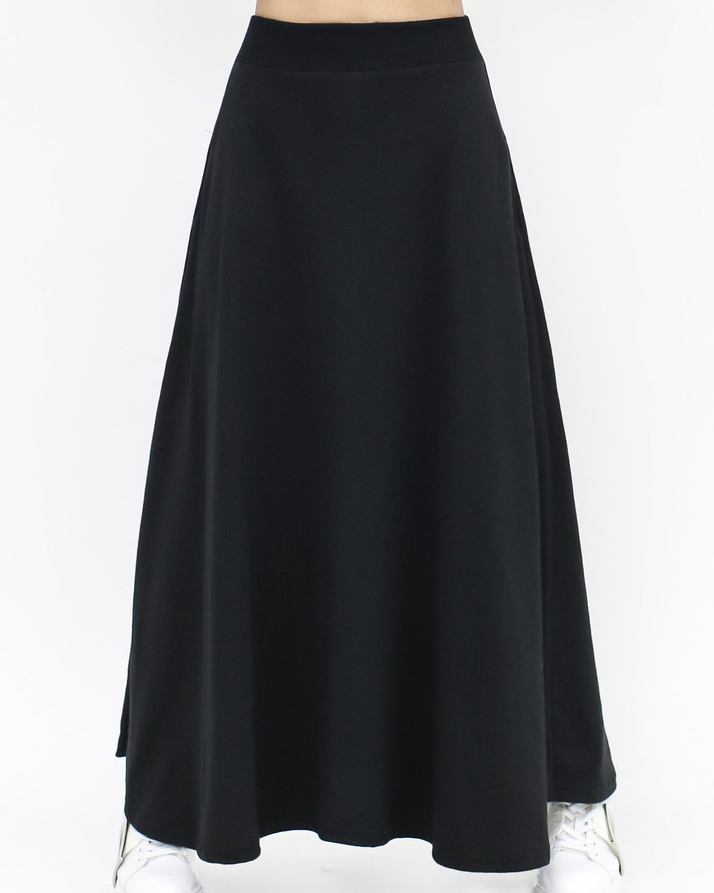 black drawstring sweatshirt & skirt set *pre-order*