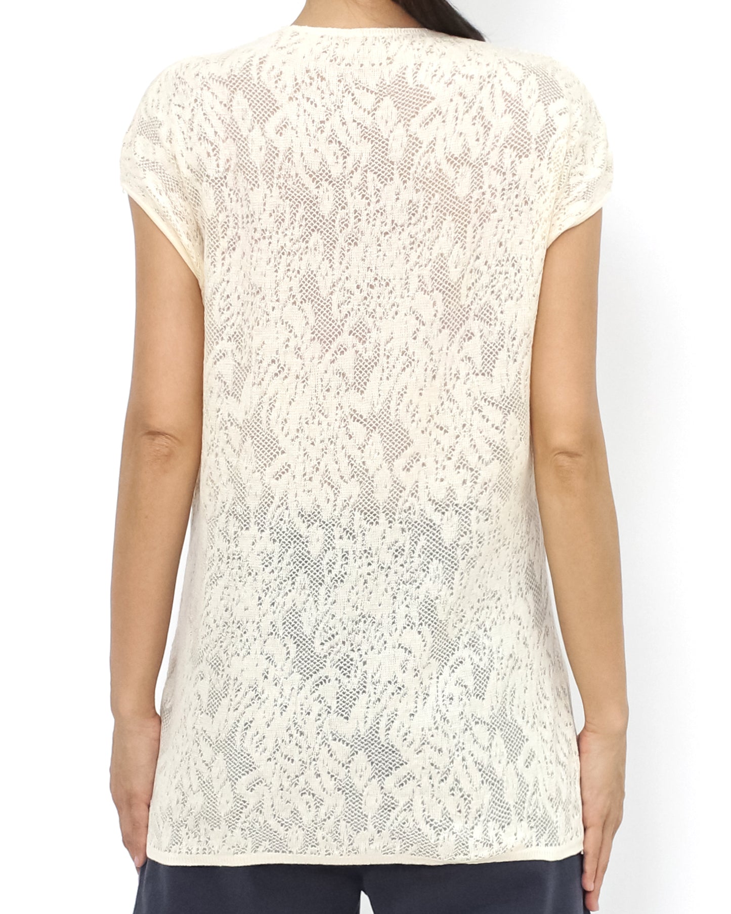 ivory lace tee *pre-order*