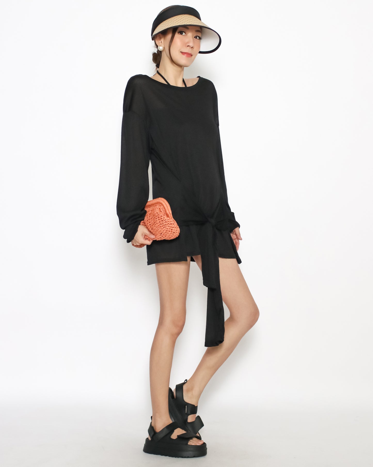 orange straw clutch bag *pre-order*