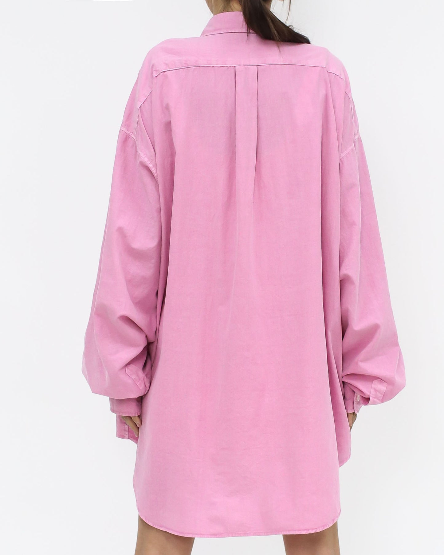 pink curve hem shirt *pre-order*