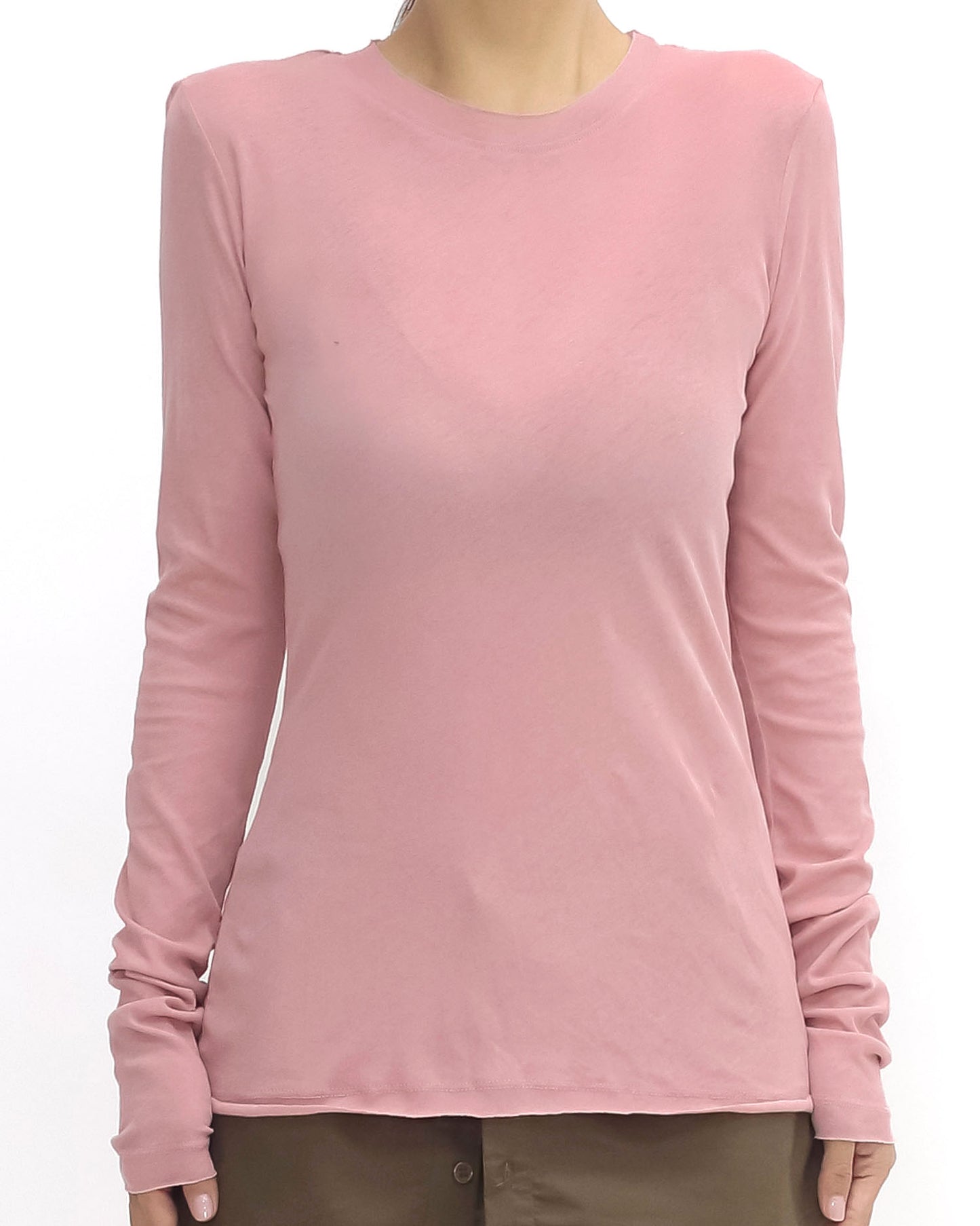 pink soft basic longline top *pre-order*