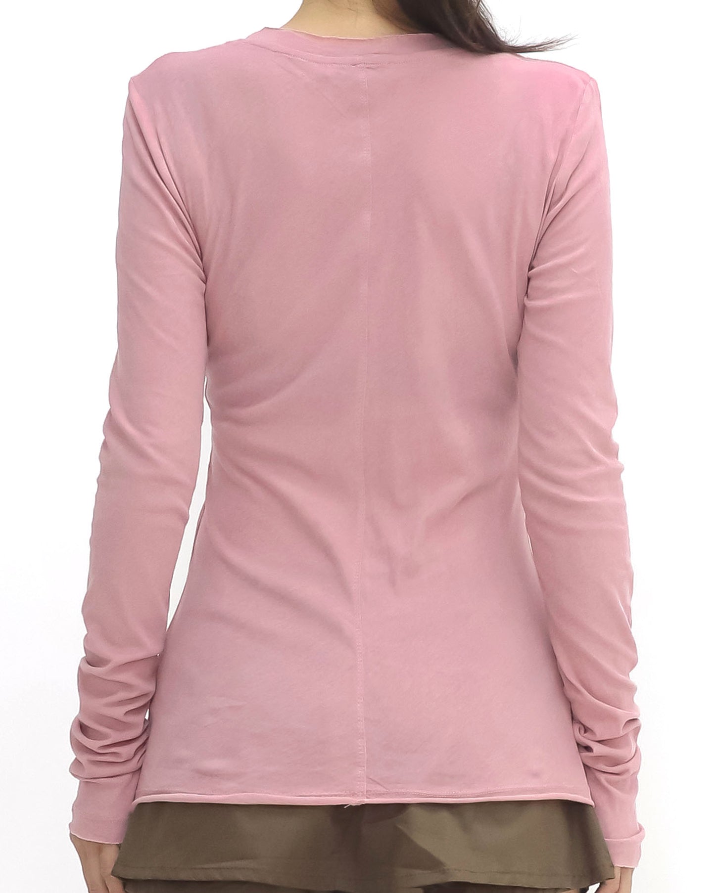 pink soft basic longline top *pre-order*