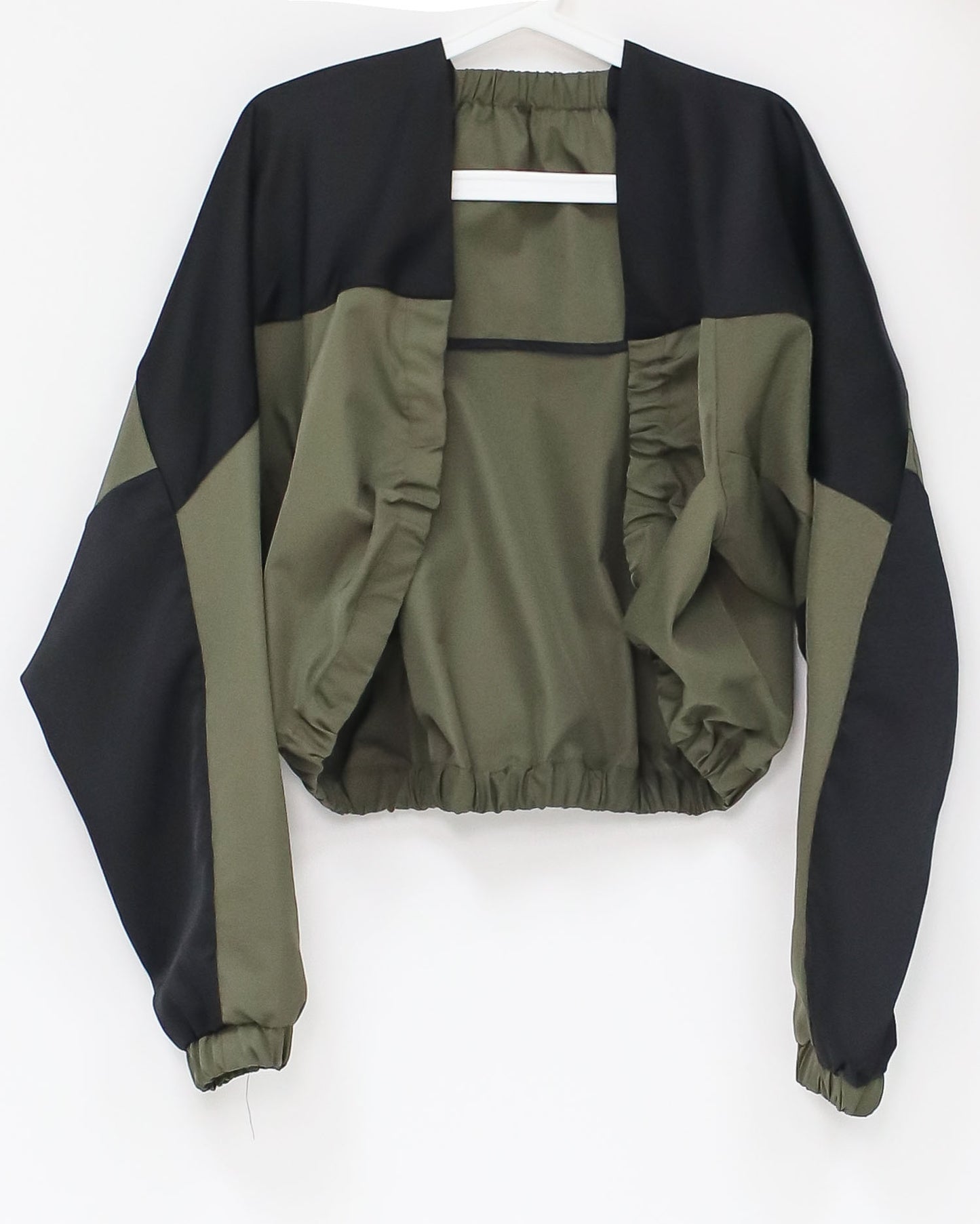 black & green tech throw on jacket *pre-order*