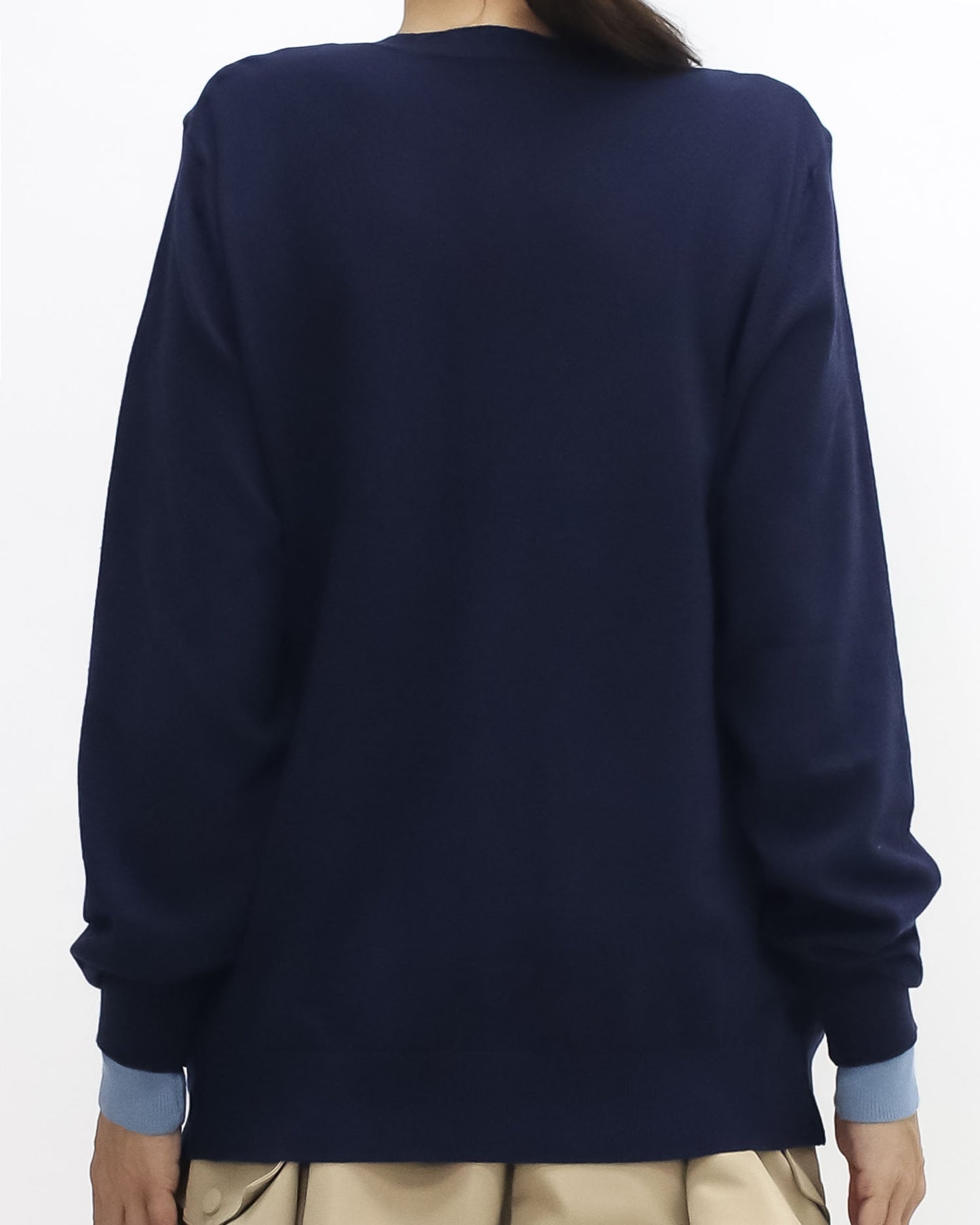 navy & blue layer knitted cardigan *pre-order*