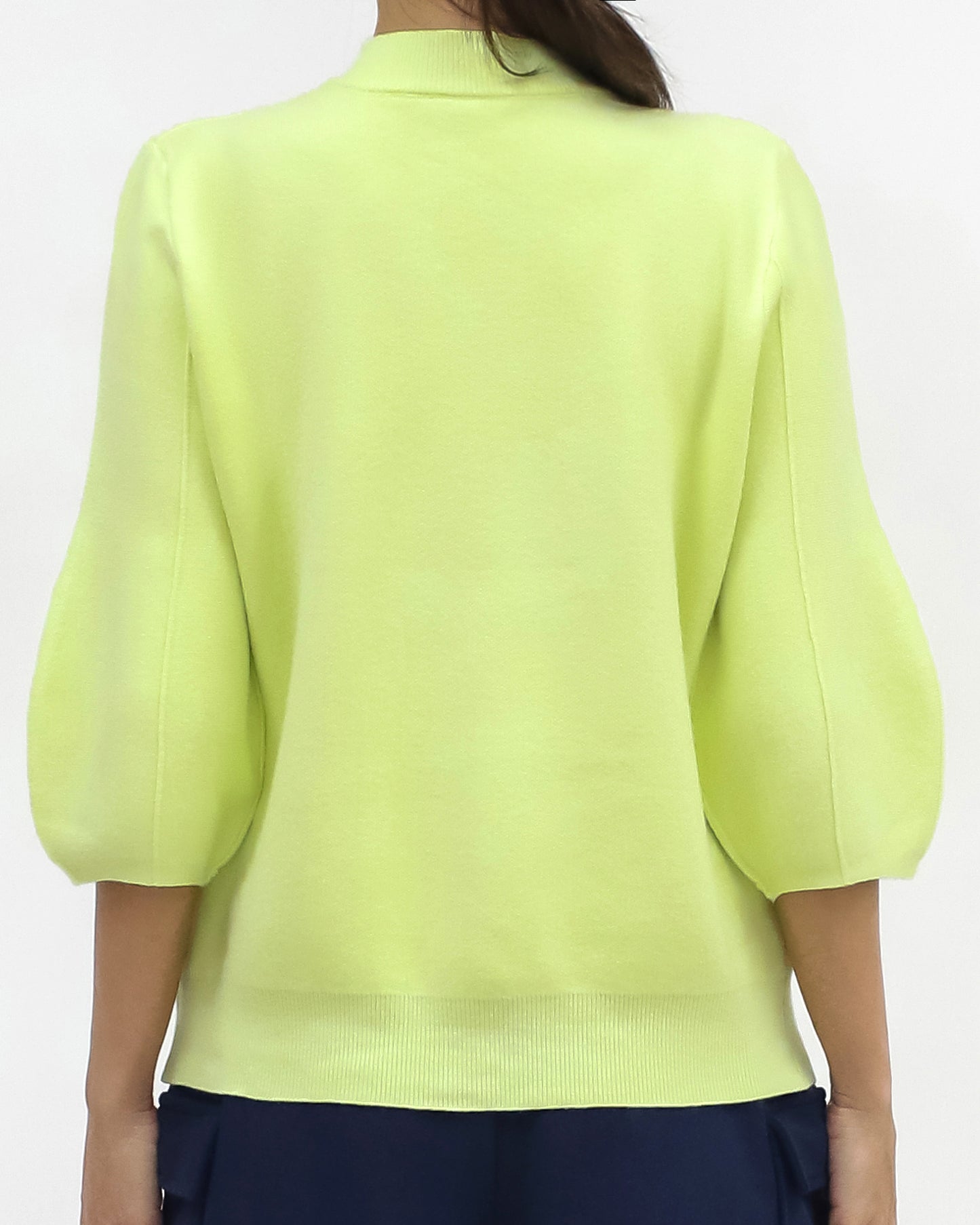 neon yellow knitted cardigan *pre-order*