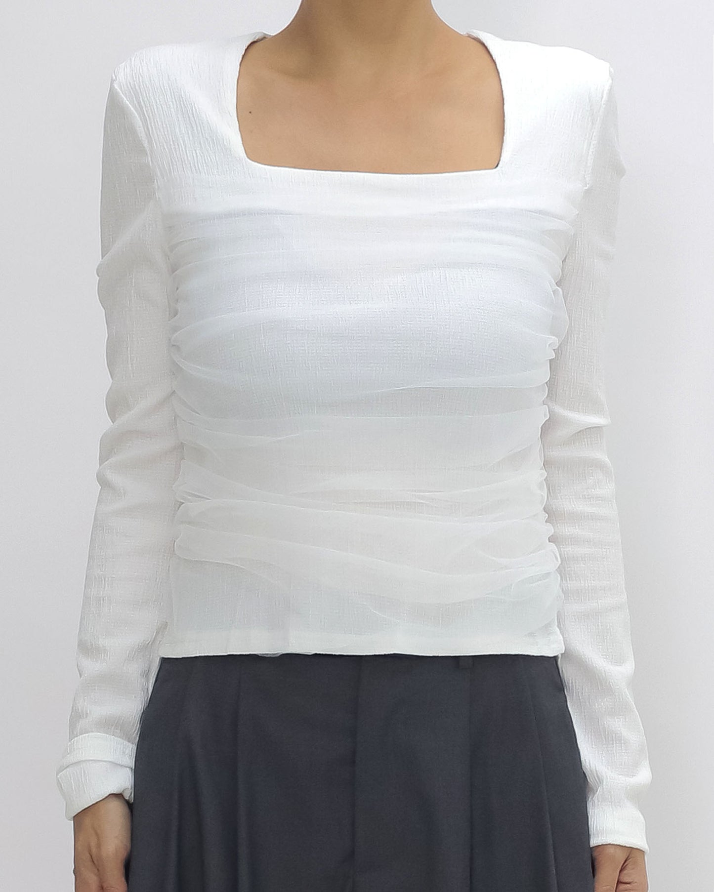 ivory texture w/ mesh front top *pre-order*