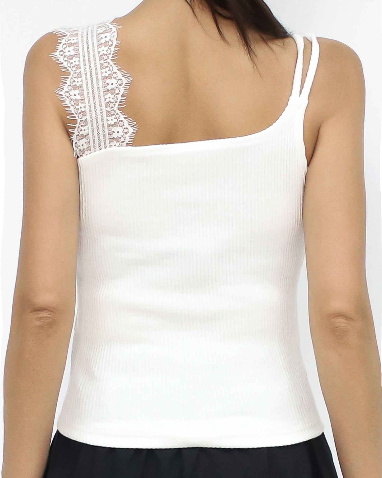 ivory lace strap ottoman vest *pre-order*