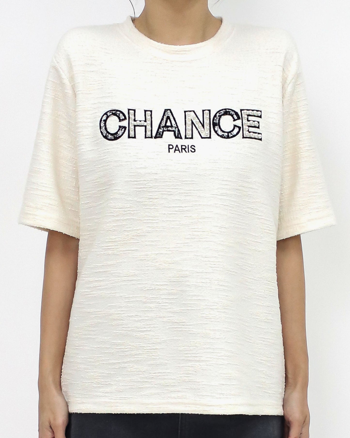 ivory CHANCE texture tee *pre-order*