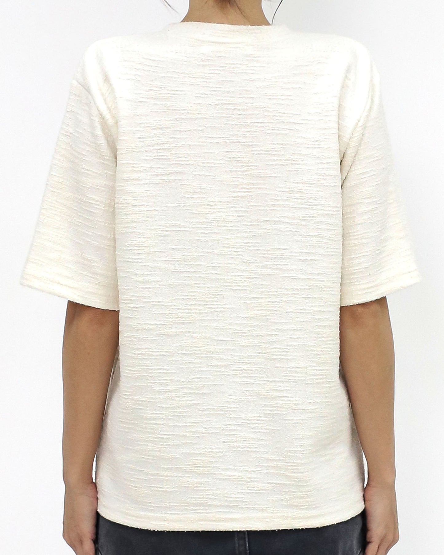 ivory CHANCE texture tee *pre-order*