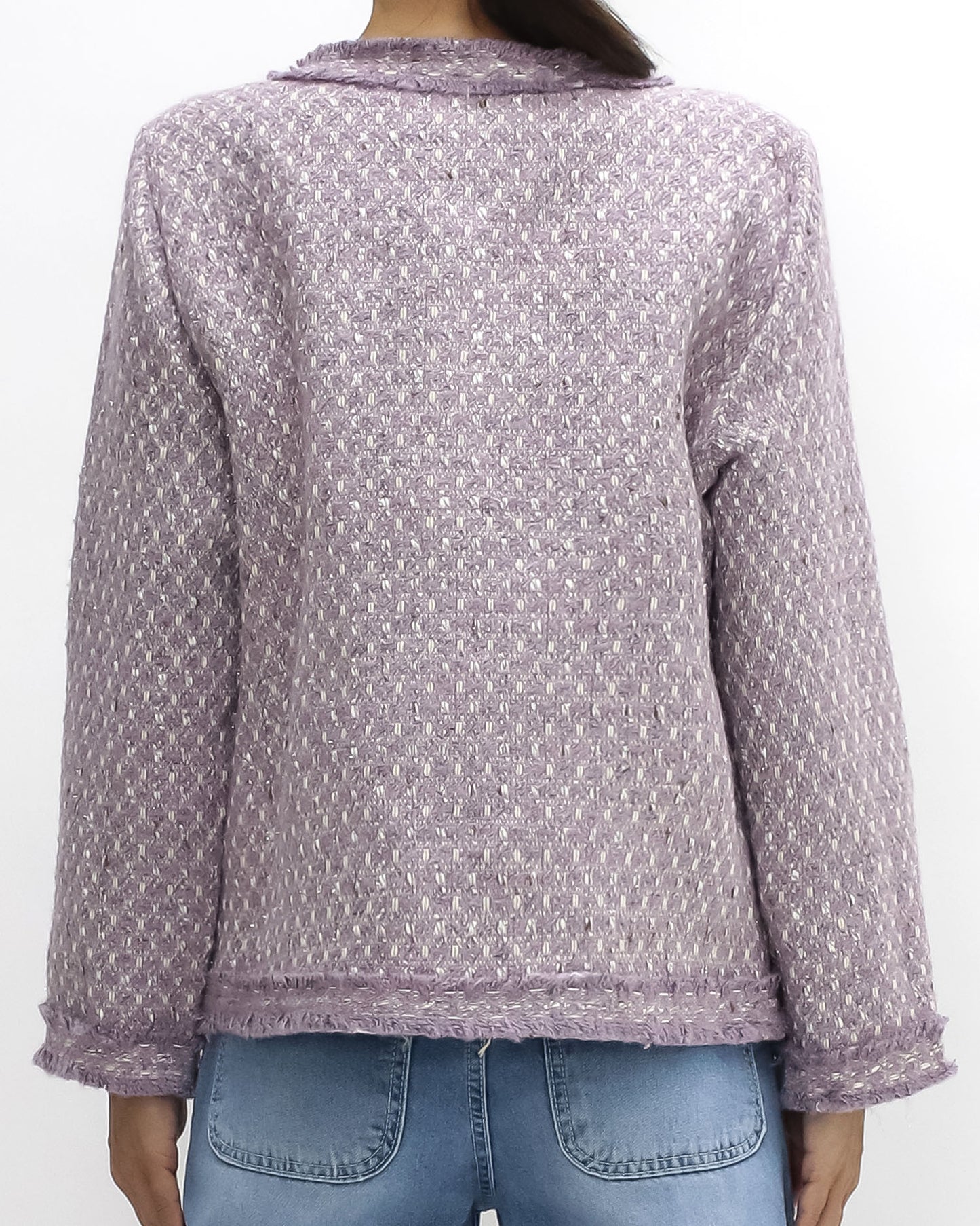 lilac luxe tweed jacket *pre-order*