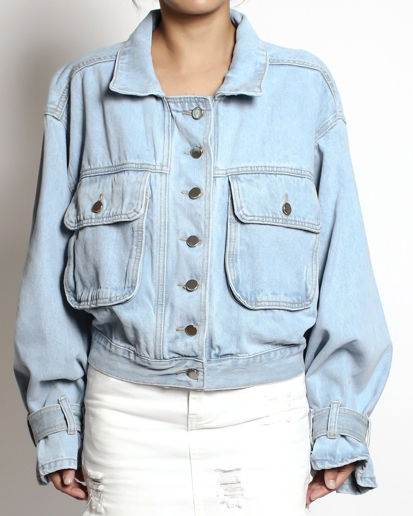 Light denim short denim jacket *pre-order*