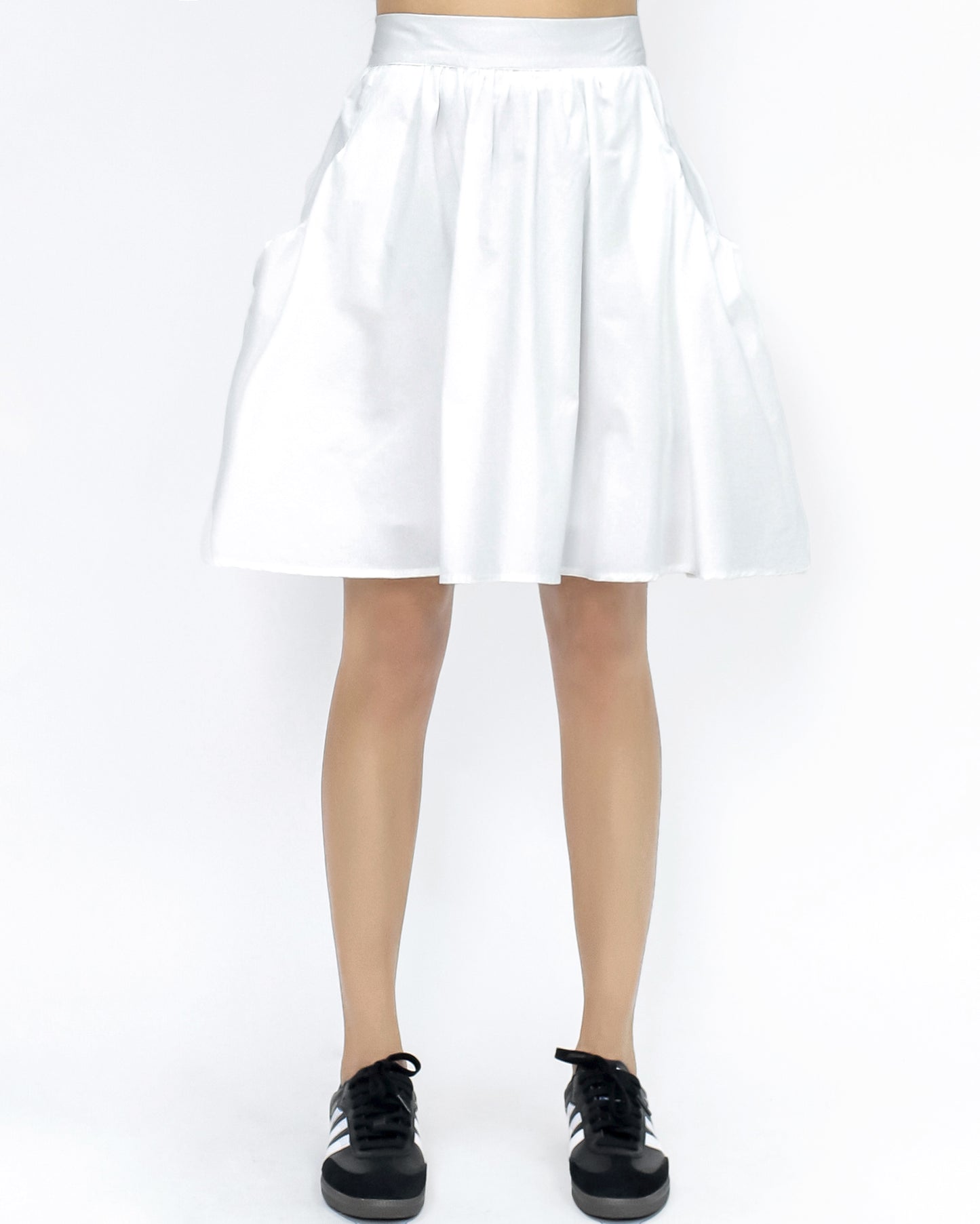 ivory pockets shirt skirt