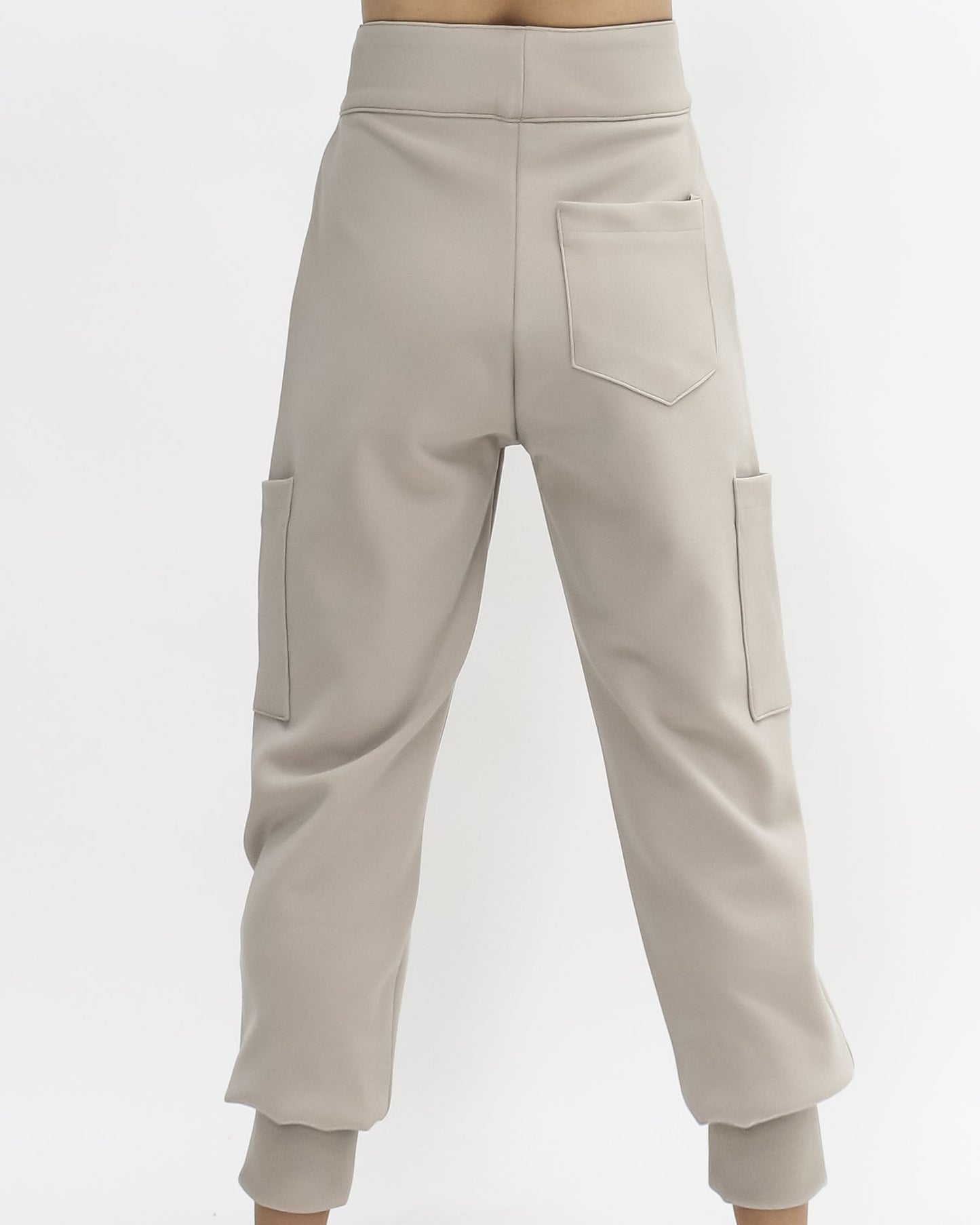 beige pockets joggers *pre-order*