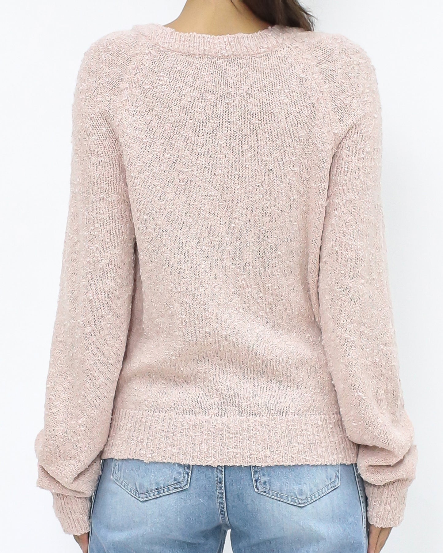 marl pink knitted top *pre-order*