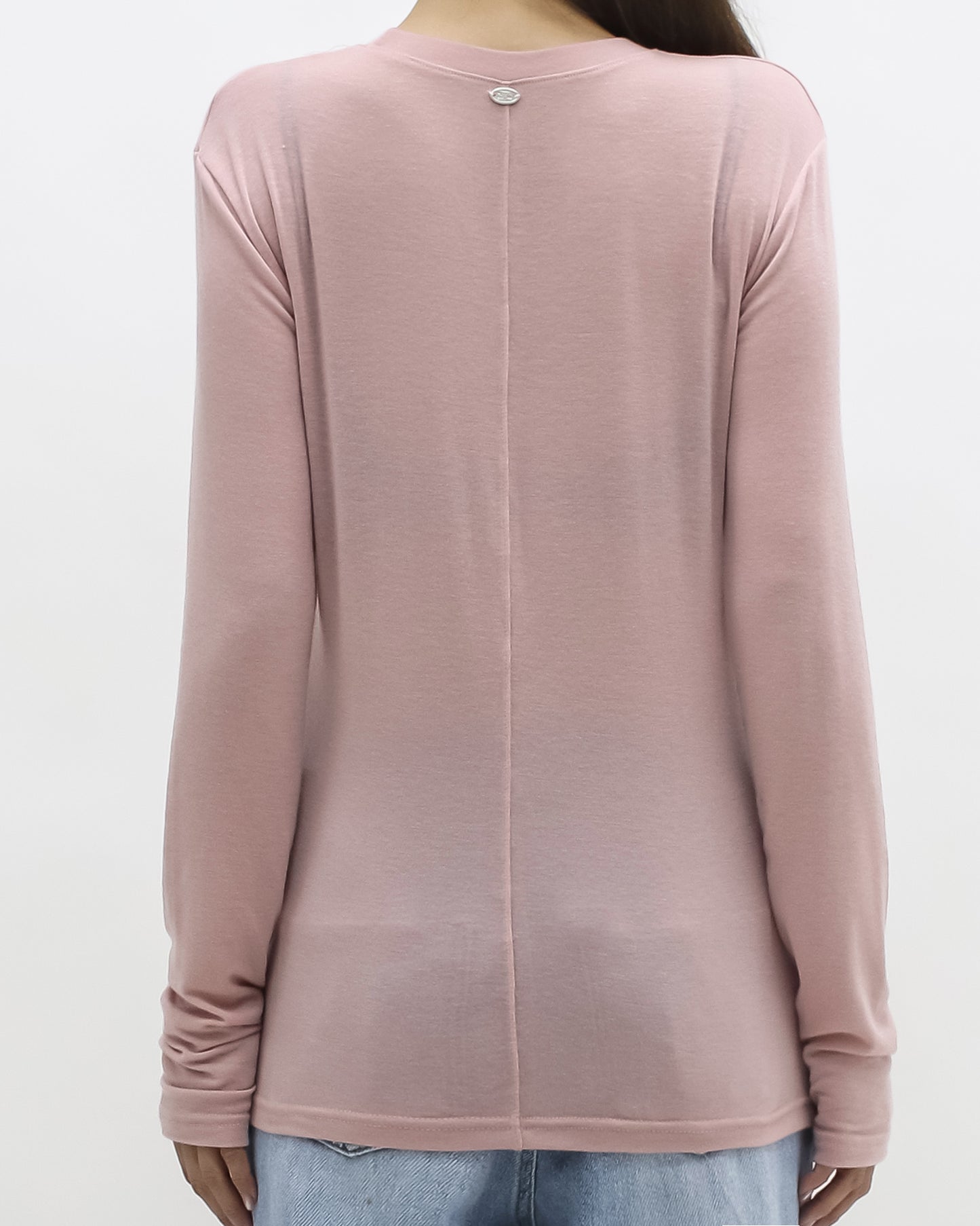 pink soft basic top