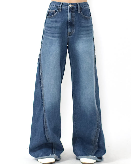 denim wide legs jeans *pre-order*