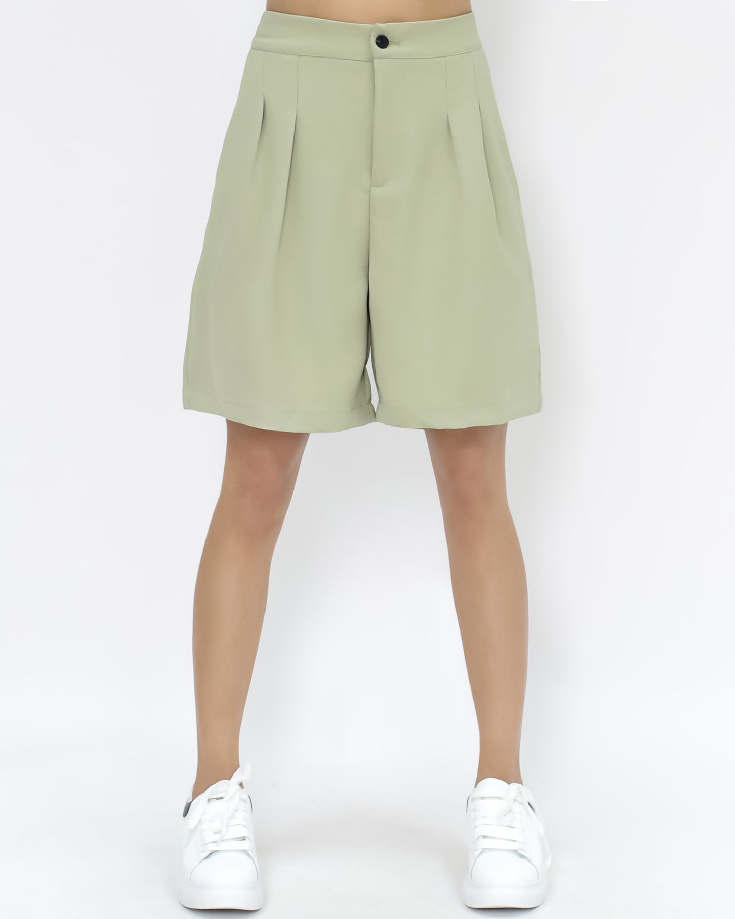 light green chiffon blazer & shorts set *pre-order*