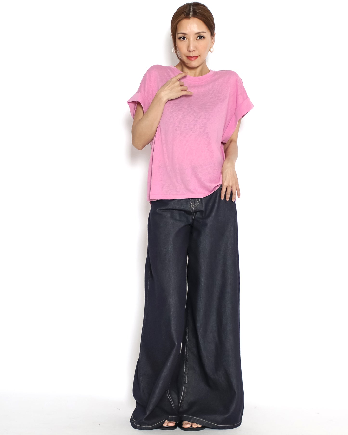 pink fold sleeves tee *pre-order*