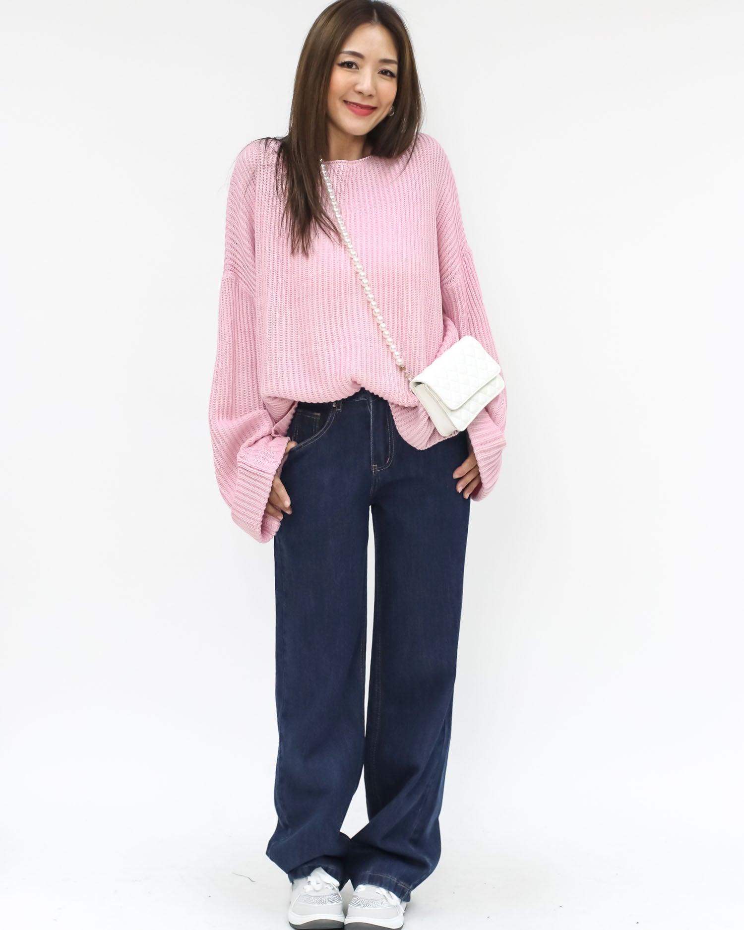 pink casual knitted top *pre-order* – STYLEGAL