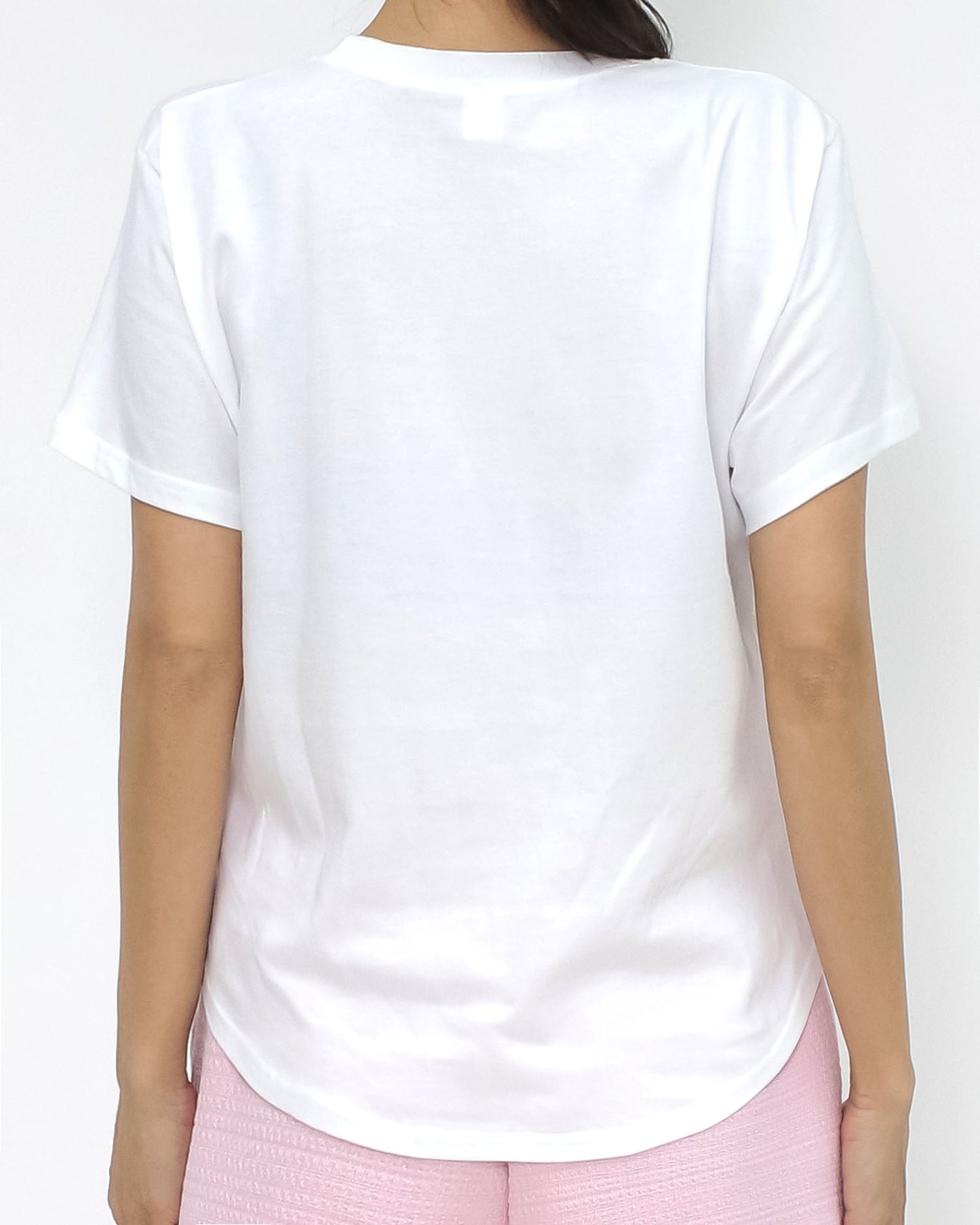 ivory printed tee *pre-order*