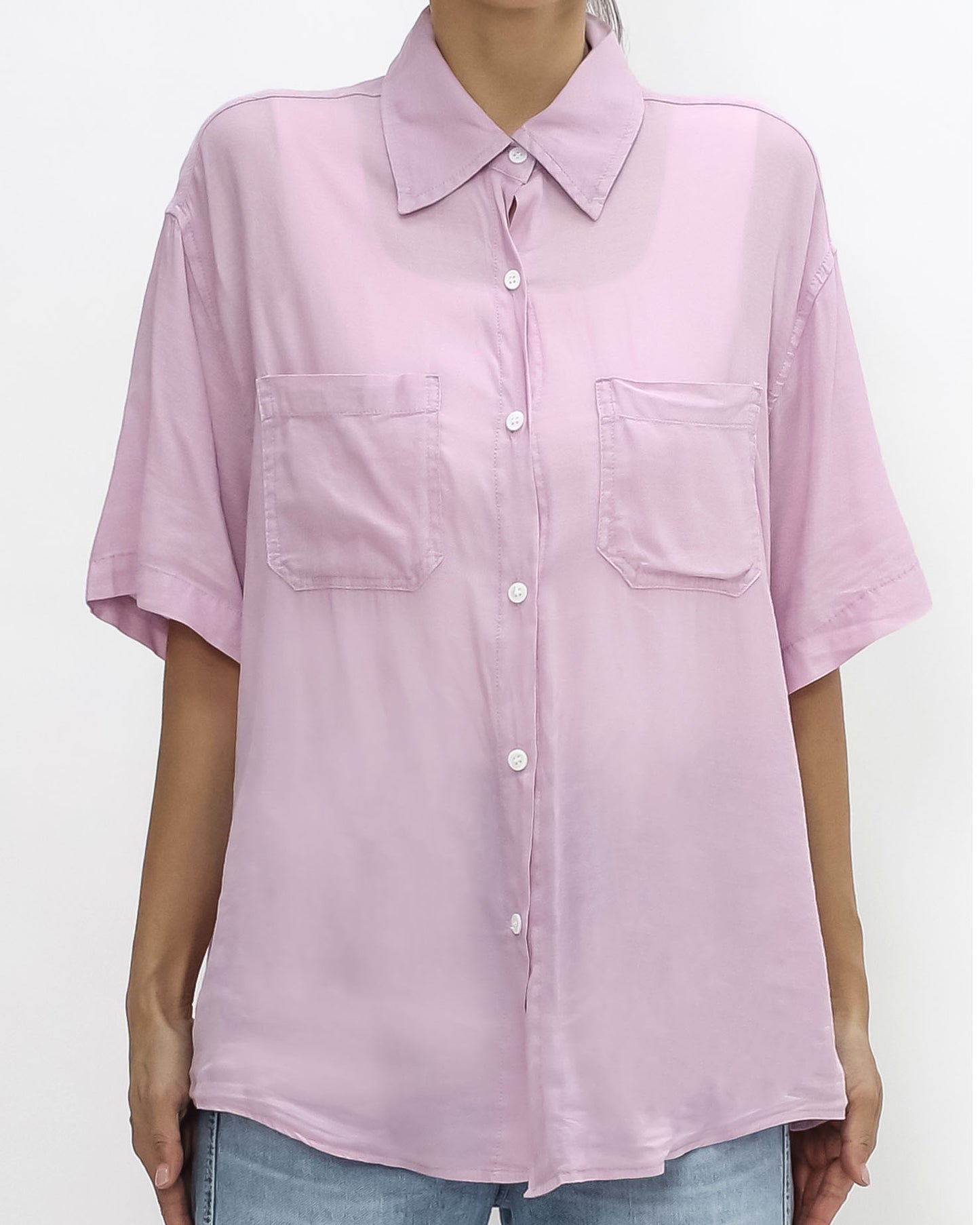 lilac soft summer shirt