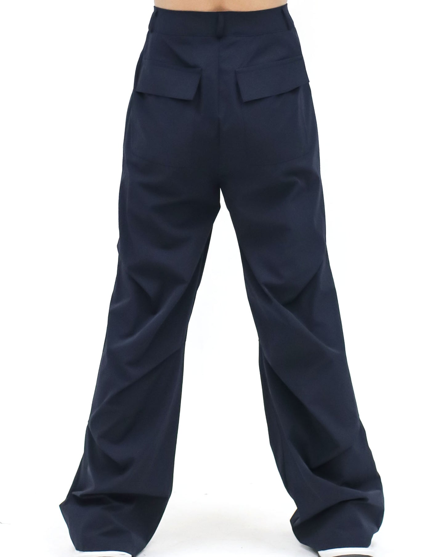 navy ruched cargo pants *pre-order*
