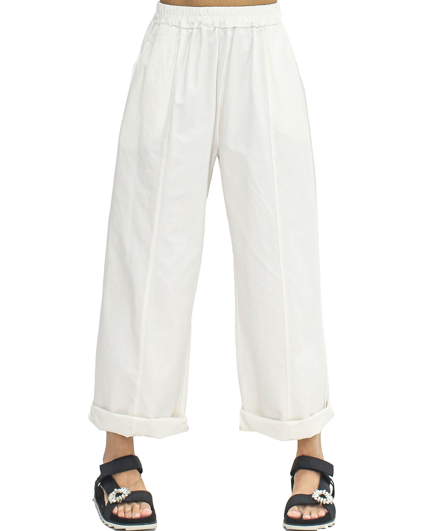 ivory casual straight leg pants *pre-order*