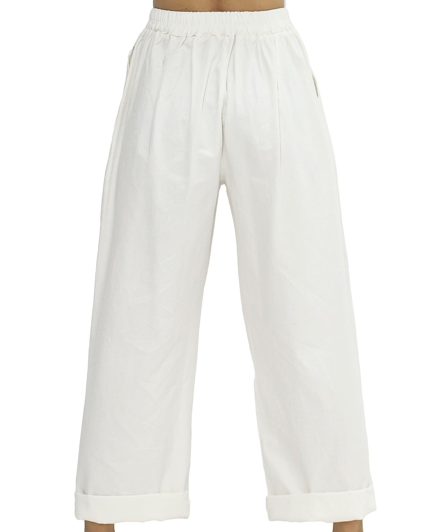 ivory casual straight leg pants *pre-order*