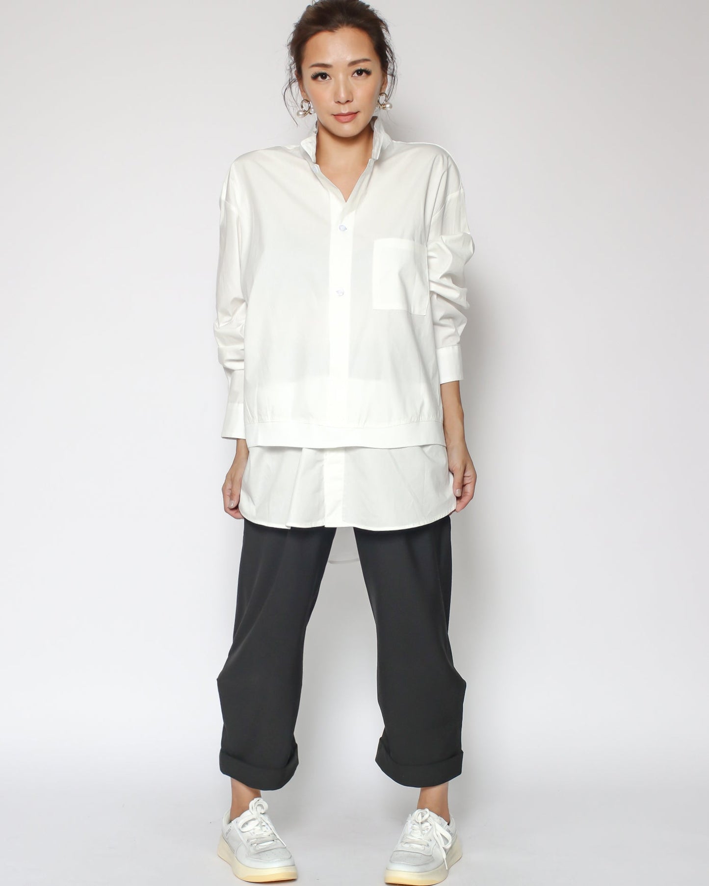 ivory double layer shirt *pre-order*