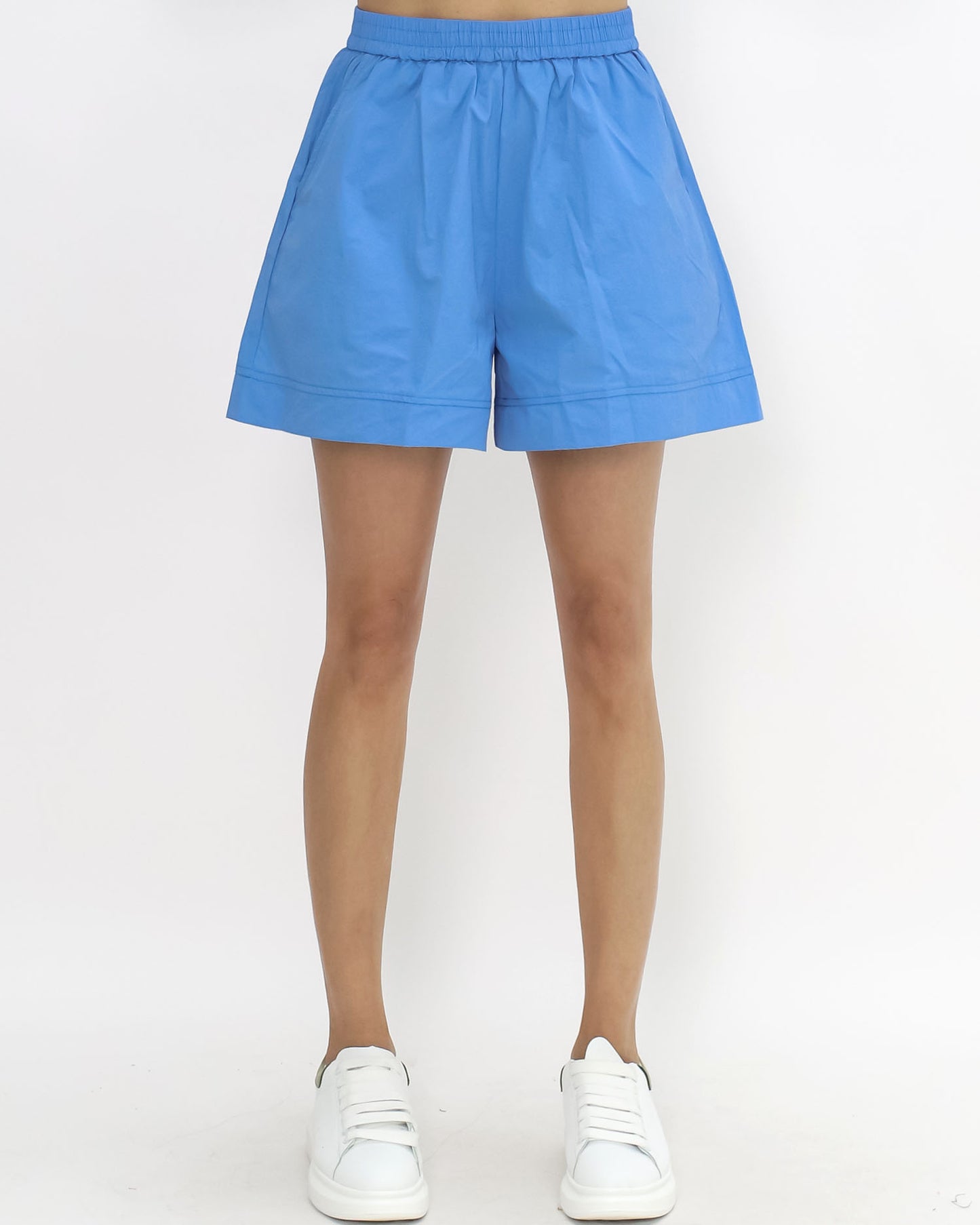 bright blue tech shorts