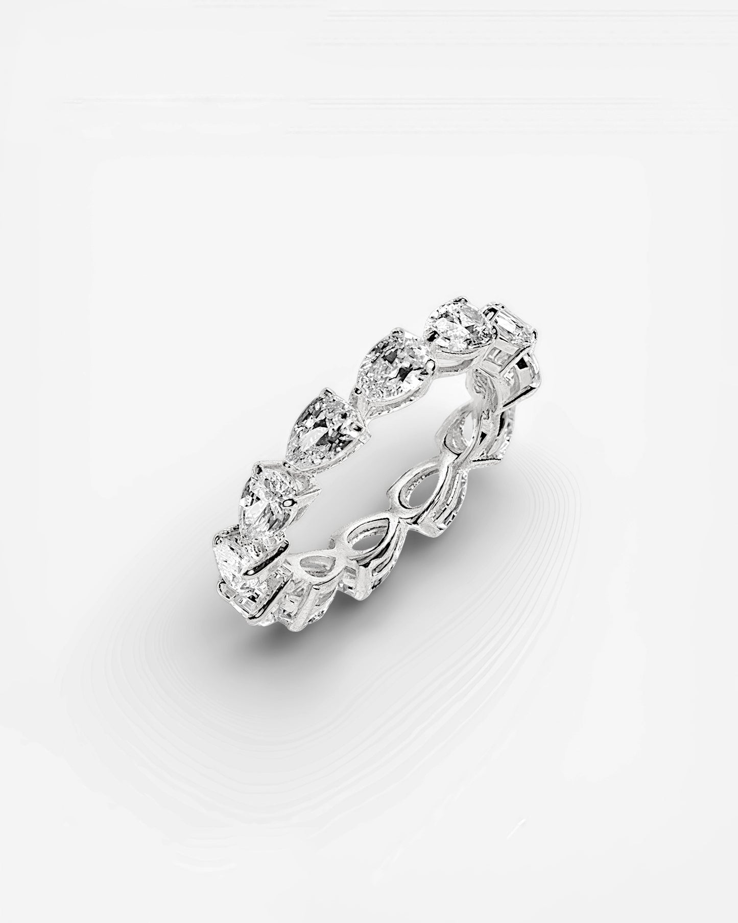 GAL 0.15 pear lab-grown diamond eternity ring *pre-order*