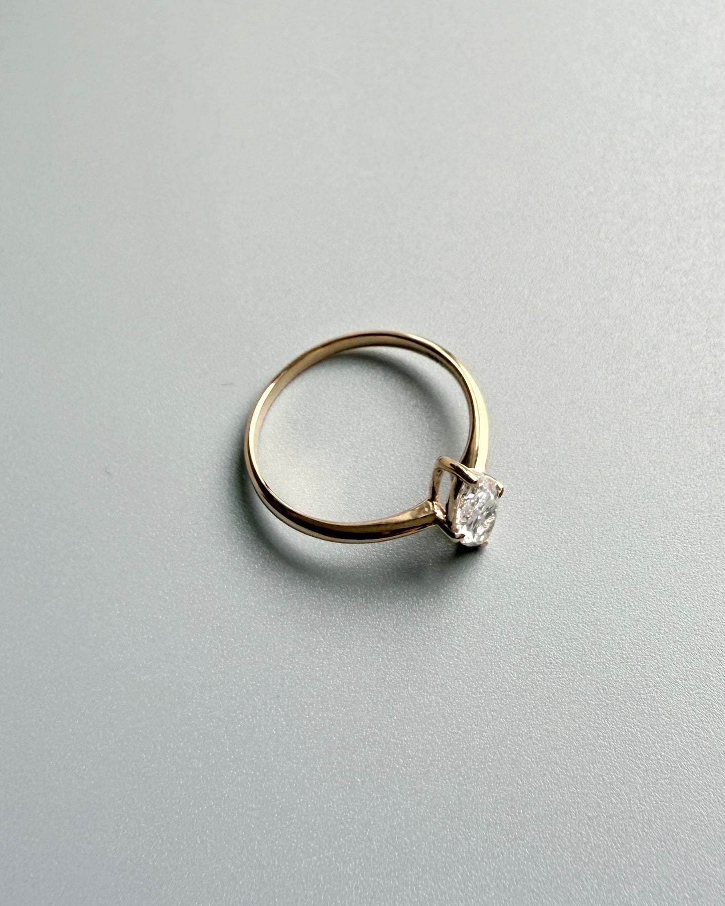 GAL 0.7ct marquise lab-grown diamond ring