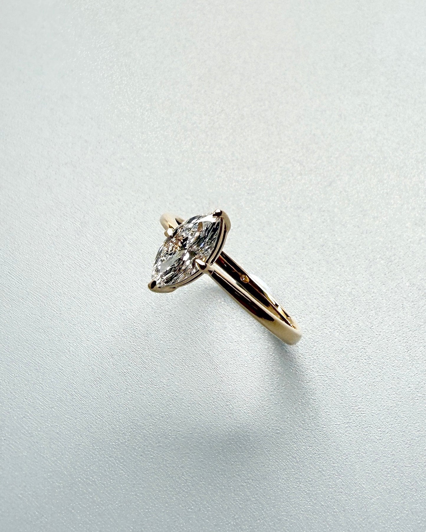 GAL 0.7ct marquise lab-grown diamond ring