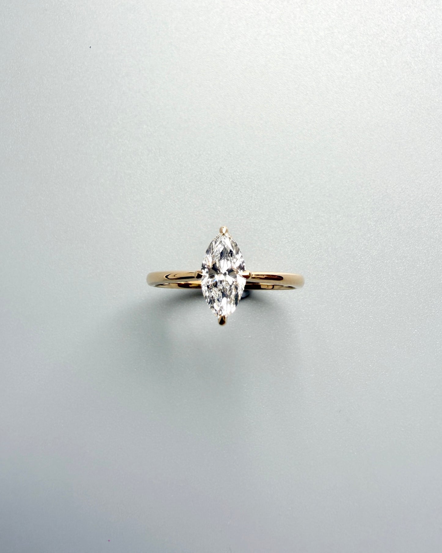 GAL 0.7ct marquise lab-grown diamond ring