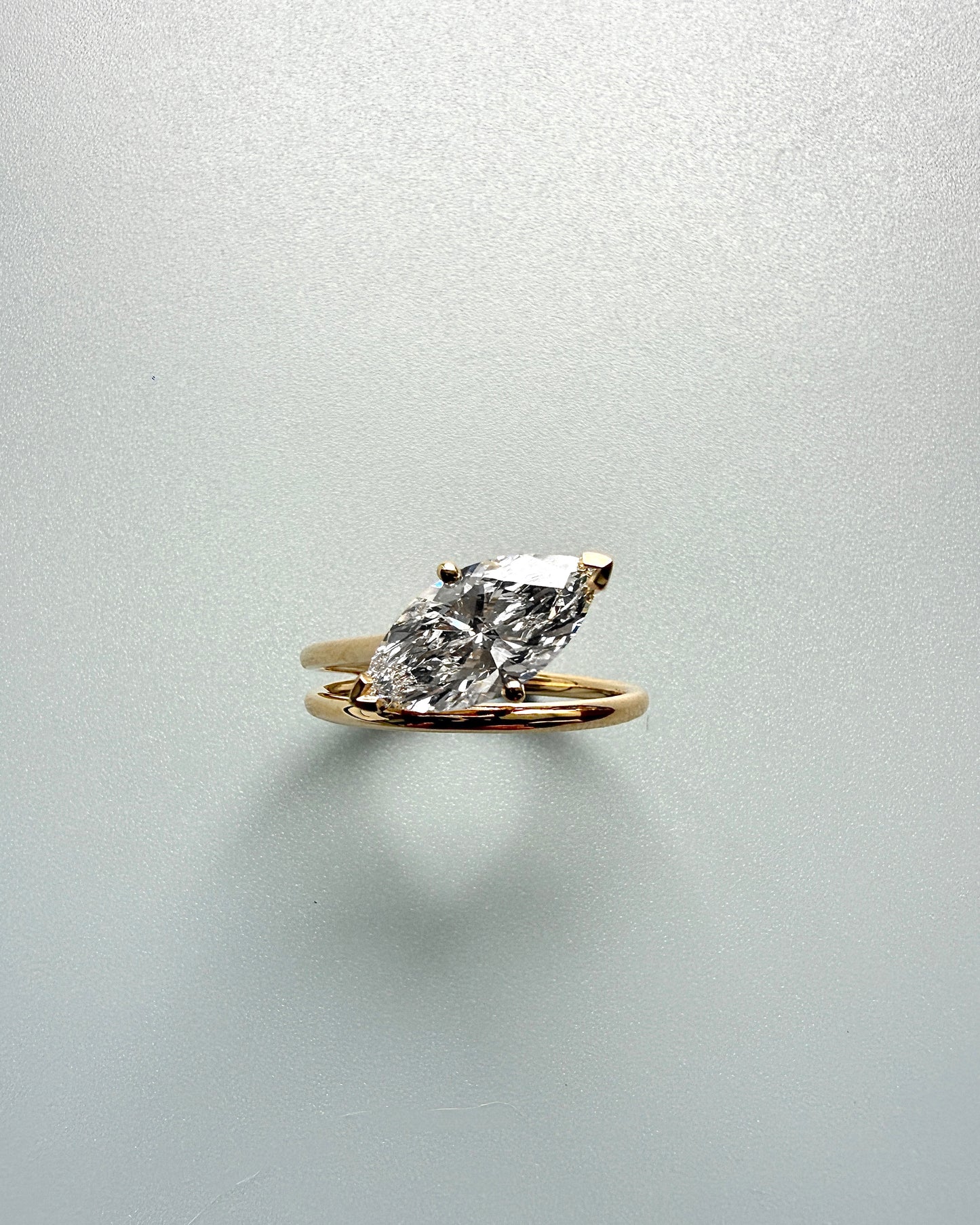 GAL 1.5ct marquise lab-grown diamond ring