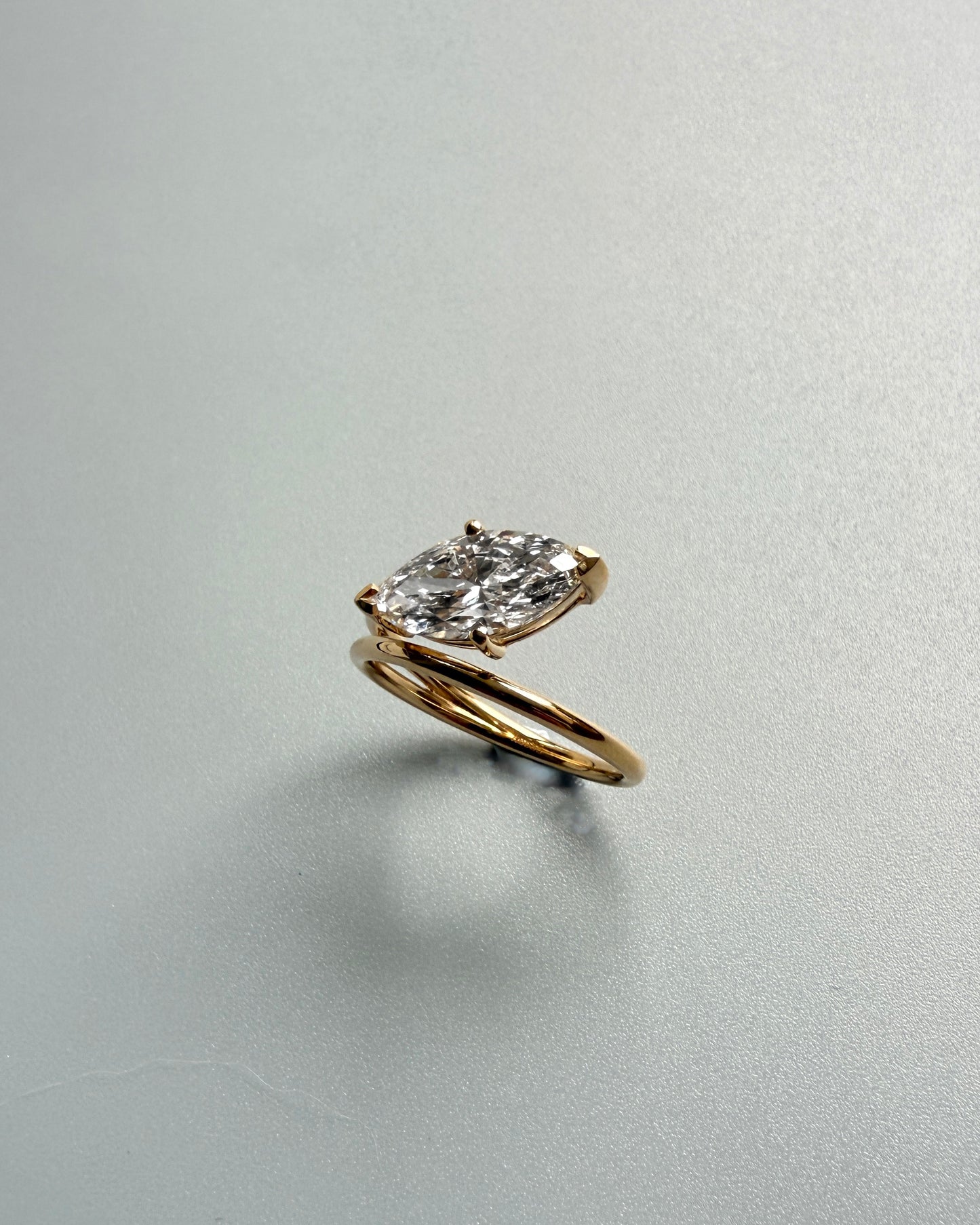 GAL 1.5ct marquise lab-grown diamond ring