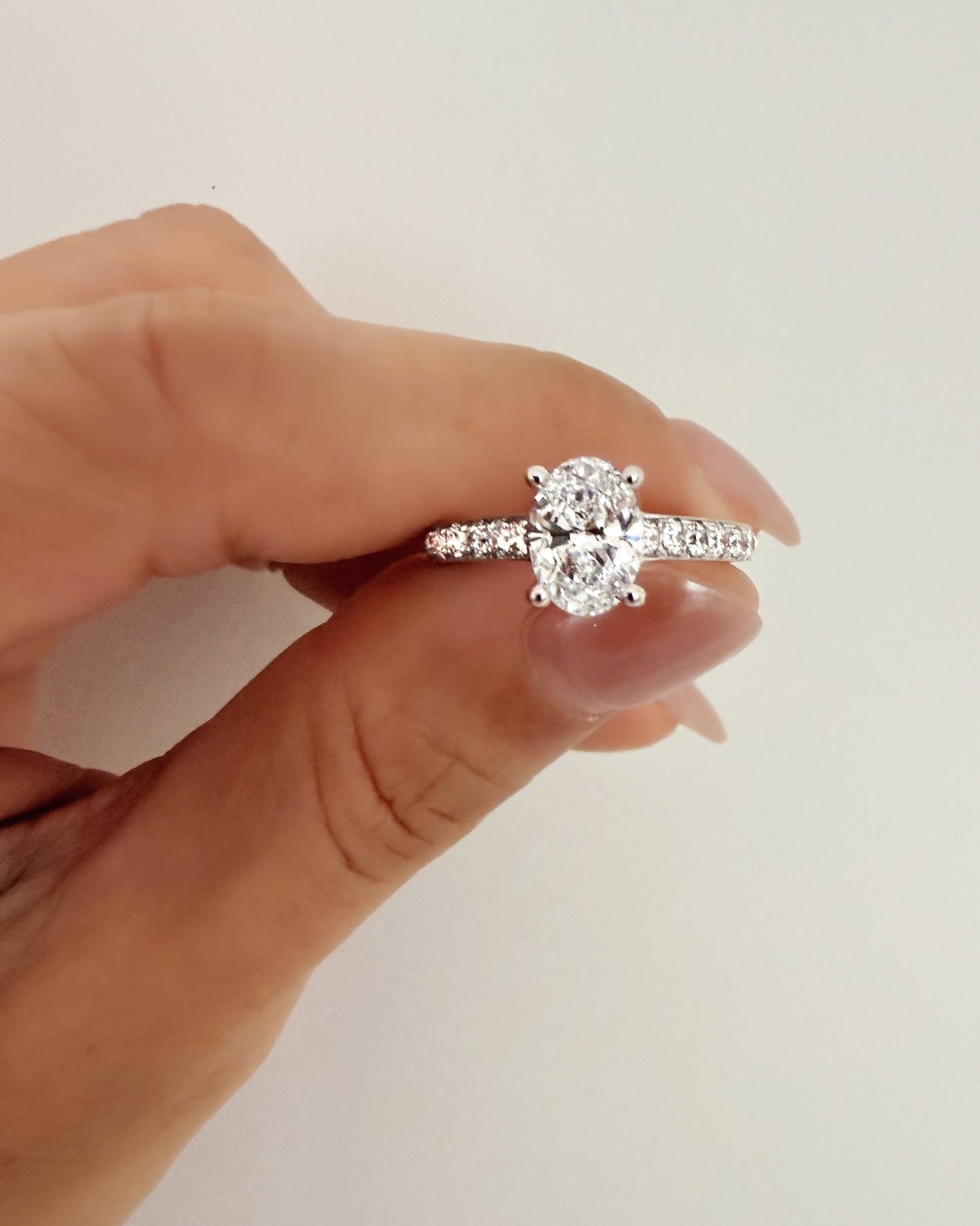 GAL 1ct pear halo lab-grown diamond ring *pre-order*