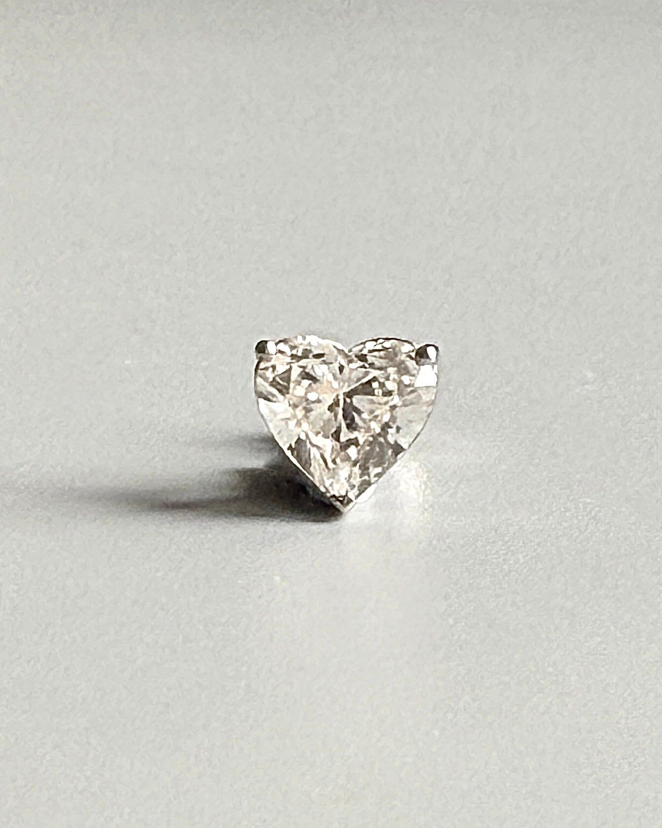 GAL 1.5ct heart lab-grown diamond earrings