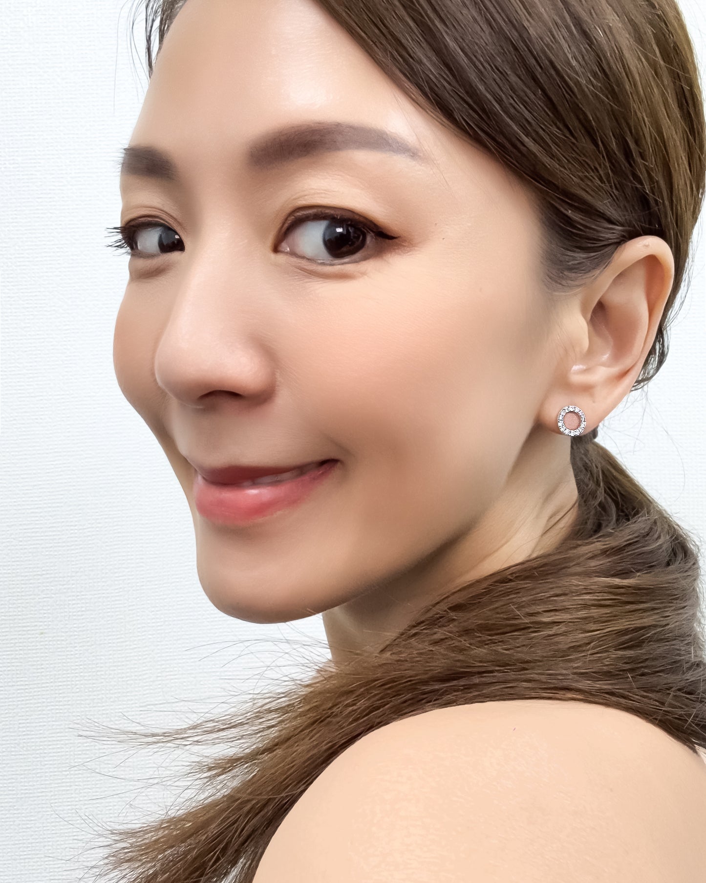 GAL 18K lab-grown round illusion diamond earrings *pre-order*