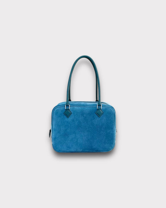 turquoise suede handbag *pre-order*