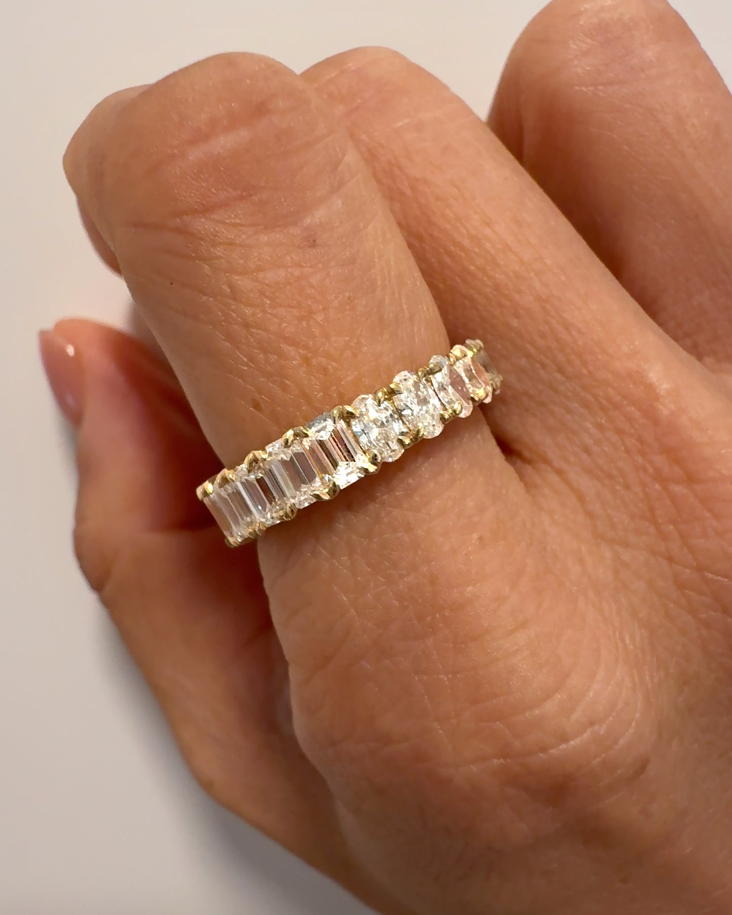 0.15ct marquise & oval lab-grown diamond eternal ring