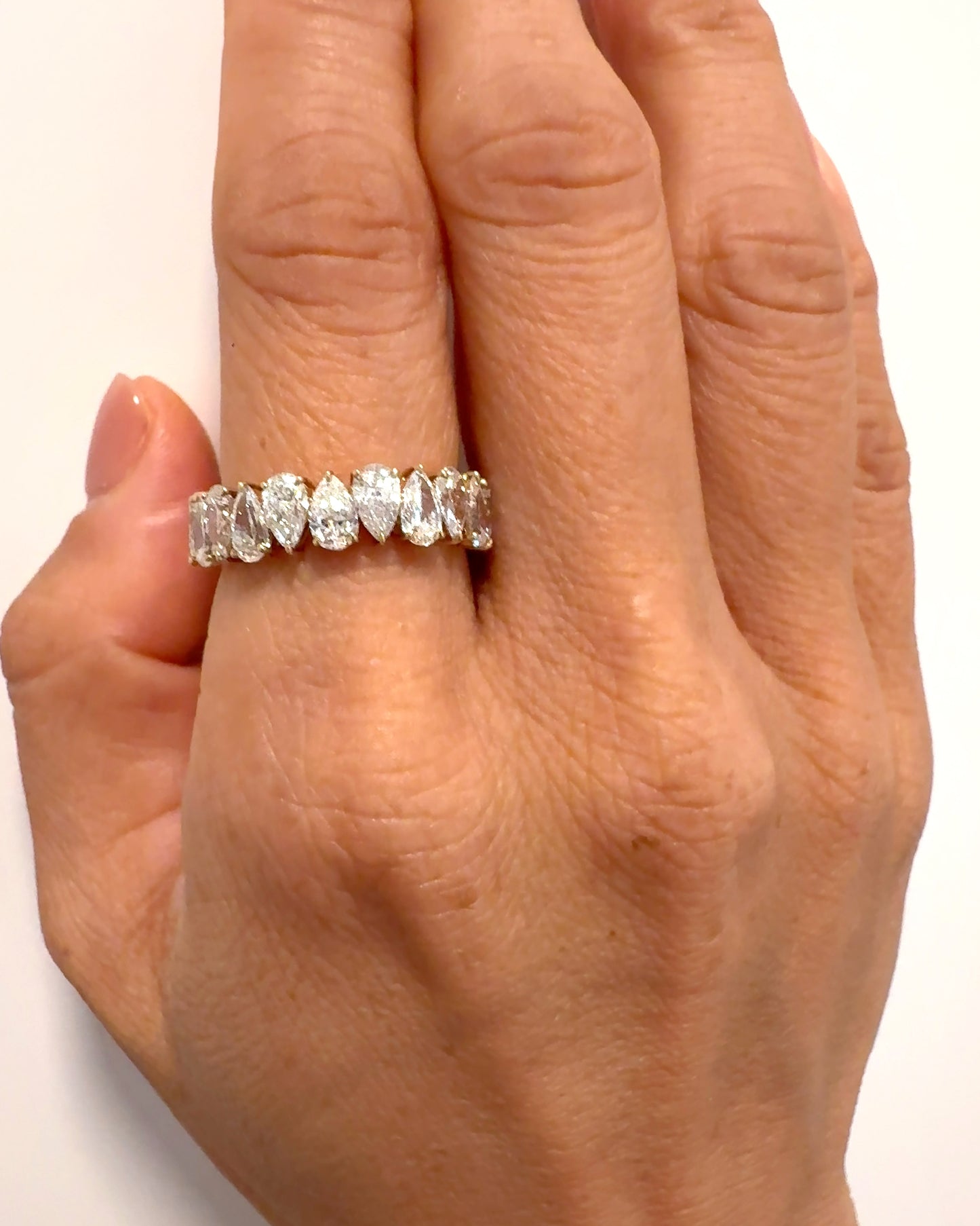 0.15ct pear lab-grown diamond eternal ring