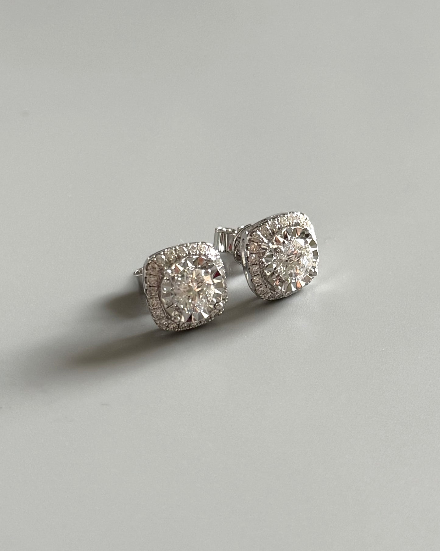 GAL lab-grown diamond halo earrings *pre-order*