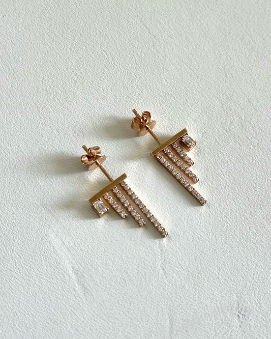 GAL lab-grown diamond baguette earrings