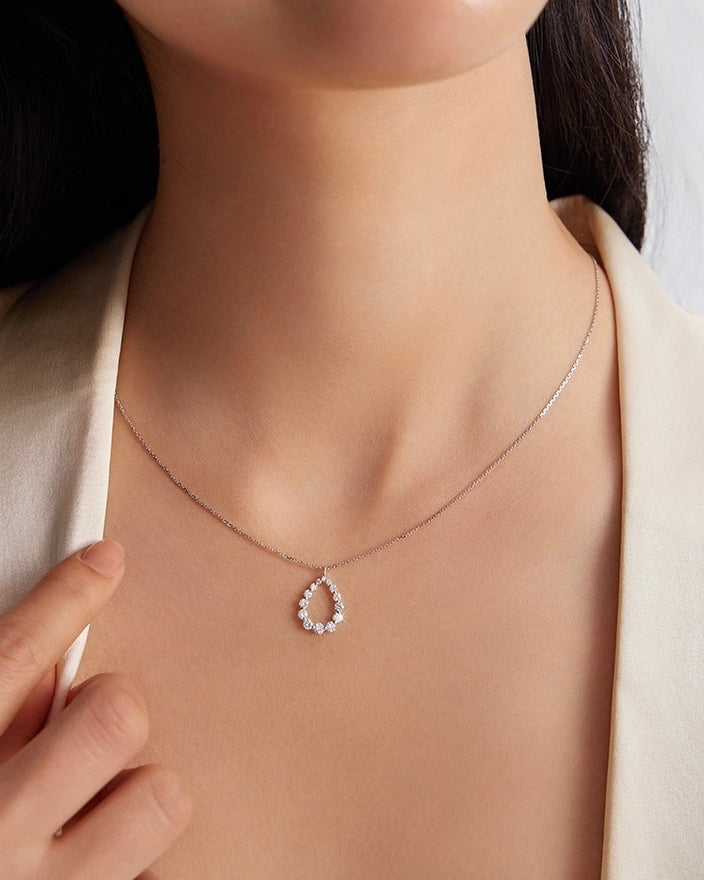 ASM pearl illusion lab-grown diamond necklace *pre-order*