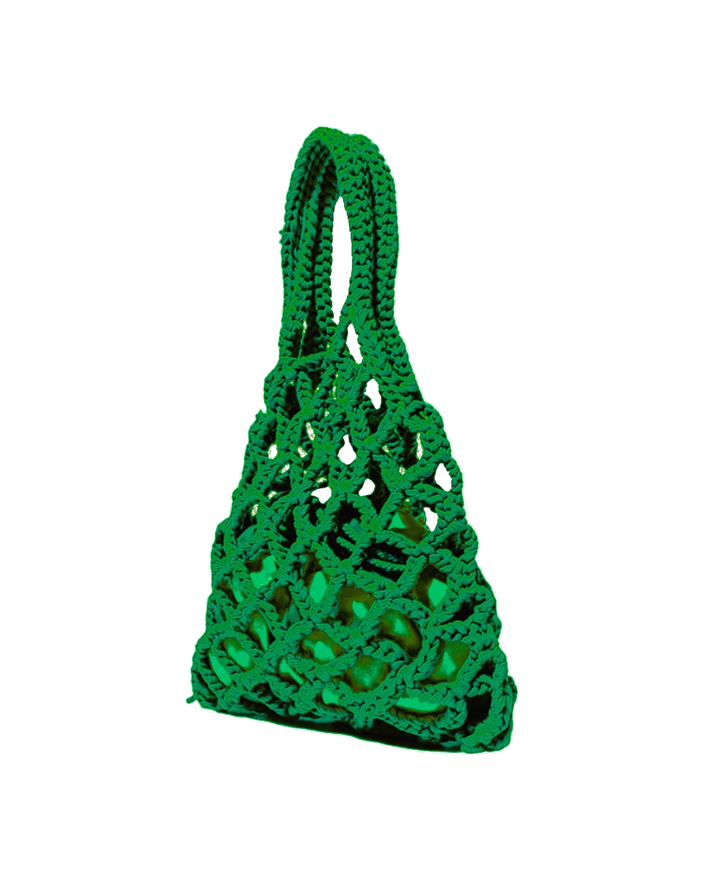 green knitted net bag w/ pouch *pre-order*